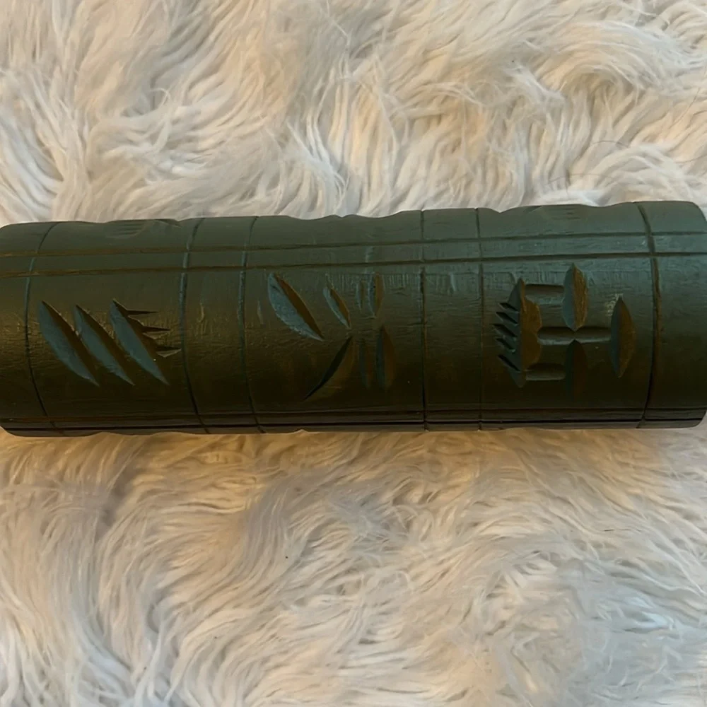 Vintage Springerle Carved Wood Rolling Pin German Cookie Mould Biscuit
